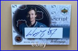 2003-04 Upper Deck Trilogy Script Wayne Gretzky #S3-GR (AU)