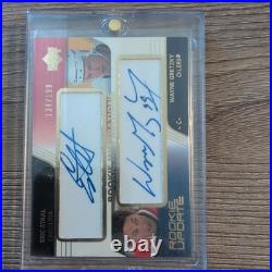 2003-4 UD Rookie Update Rookie Auto #161 Gretzky/Staal Dual Auto 011/199 SP