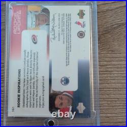 2003-4 UD Rookie Update Rookie Auto #161 Gretzky/Staal Dual Auto 011/199 SP