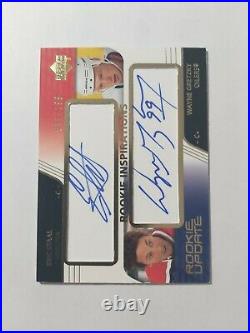 2003-4 UD Rookie Update Rookie Auto #161 Gretzky/Staal Dual Auto 011/199 SP