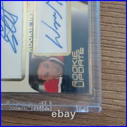 2003-4 UD Rookie Update Rookie Auto #161 Gretzky/Staal Dual Auto 011/199 SP