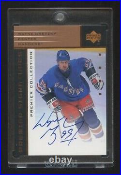 2003 Ud Premier Collection Wayne Gretzky Autograph Sp Auto On Card Beauty Hof