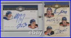 2004-05 UD Legendary Signatures Linemates Anderson / Gretzky / Kurri AUTO /50