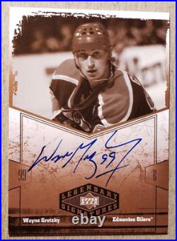 2004-05 Upper Deck Legendary Signatures Wayne Gretzky Auto #WG Oilers Autograph