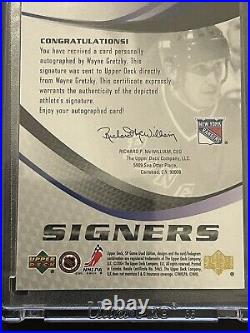 2004 Upper Deck Wayne Gretzky Signers Edition Auto SPS-W6 The Great One
