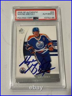 2005-06 SP Authentic #42 Wayne Gretzky Signed Auto PSA DNA Edmonton Oilers