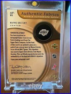 2005-06 SP Game Used Patch Auto /50 Wayne Gretzky SEE DESCRIPTION