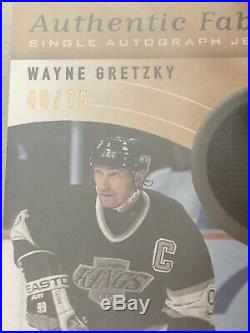 2005-06 SP Wayne Gretzky Game Used Fabrics Jersey BGS 9 W 10 Auto Signed #48/75