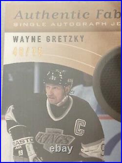 2005-06 SP Wayne Gretzky Game Used Fabrics Jersey BGS 9 W 10 Auto Signed #48/75
