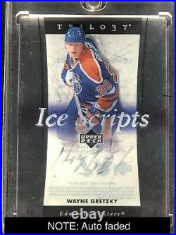 2005-06 Wayne Gretzky UD Trilogy Ice Scripts AUTO #IS-WG