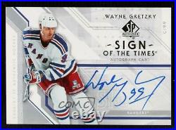 2006-07 SP Authentic Sign of the Times Wayne Gretzky #ST-WG Auto HOF