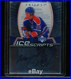 2006-07 Ud Trilogy Ice Scripts Wayne Gretzky Acetate Auto Edmonton Autograph