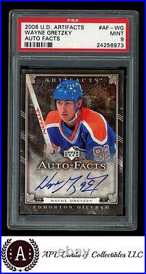 2006 U. D. Artifacts #AF-WG Wayne Gretzky AUTO Facts PSA 9