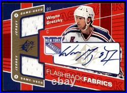 2007-08 SPx Flashback Fabrics Autograph Wayne Gretzky Auto #150