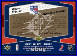 2007-08 SPx Flashback Fabrics Autograph Wayne Gretzky Auto #150