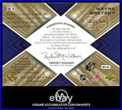 2007-08 SPx SPXtreme Radiance Autographs #X1 Wayne Gretzky 1/5 AUTO