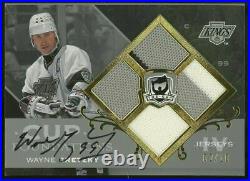 2007-08 The Cup Wayne Gretzky HOF Quad Jersey Patch Signed AUTO 2/10 Kings