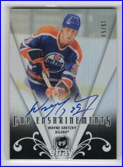 2007-08 Ud The Cup Enshrinements Autograph Auto Wayne Gretzky /50 Oilers
