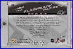 2008-09 SPx Wayne Gretzky Flashback Fabrics Dual HOF Jersey Auto