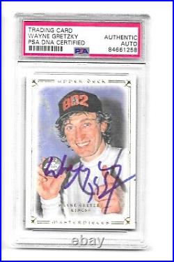 2008-09 UD Masterpieces Wayne Gretzky #78 Signed Card PSA DNA Certified