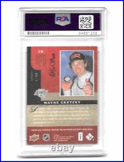 2008-09 UD Masterpieces Wayne Gretzky #78 Signed Card PSA DNA Certified