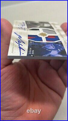 2008/09 UD Ultimate Dual Patch Auto WAYNE GRETZKY / MARK MESSIER /5 RARE READ
