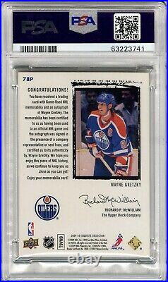2009 10 Exquisite Wayne Gretzky Game Used Flashback Rookie Patch Auto RPA PSA
