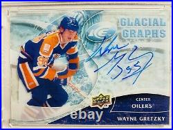 2009-10 Upper Deck Ice Wayne Gretzky Glacial Graphs Auto SP Oilers