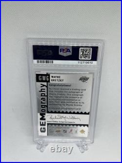 2009 Upper Deck Black Diamond Auto Wayne Gretzky Kings SSP PSA 8 POP 1