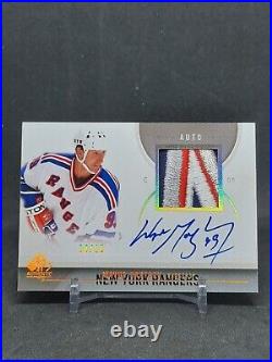 2010-11 SPA Limited Autographed Patches #60 Wayne Gretzky/25 4 Clr SICK! NYR