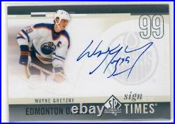 2010-11 Sp Authentic Sign Of The Times Autograph Auto Ssp Wayne Gretzky Sot-wg