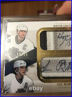 2010-11 The Cup Scripted Swatches Dual Wayne Gretzky/Luc Robitaille #15/15