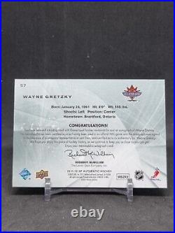 2011-12 SP Authentic Limited Patches #57 Wayne Gretzky AU/10 All-star 1998 Auto