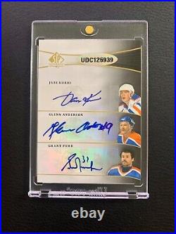 2011-12 SP Authentic Sign of the Times Gretzky Messier Kurri Fuhr 6 Way Auto /7