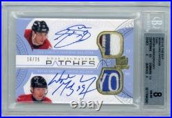 2011-12 The Cup Dual Signature Patch auto Joe Sakic Wayne Gretzky 16/35 BGS 8