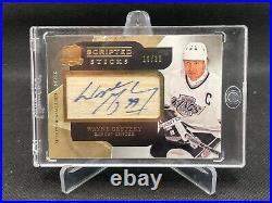 2011-12 The Cup Scripted Sticks Autograph S-wg Wayne Gretzky Rare /35 Hard Sign