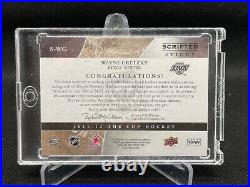 2011-12 The Cup Scripted Sticks Autograph S-wg Wayne Gretzky Rare /35 Hard Sign