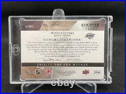 2011-12 The Cup Scripted Sticks Autograph S-wg Wayne Gretzky Rare /35 Hard Sign