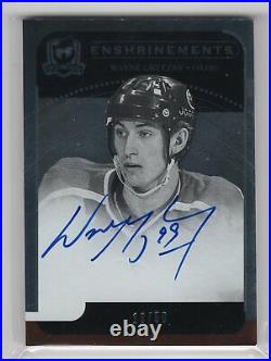 2011-12 Ud The Cup Enshrinements Autograph Auto /50 Wayne Gretzky Oilers Hof