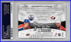 2011 SP Authentic Wayne Gretzky Sign of the Times Dual AUTO PSA 10 SSP Autograph