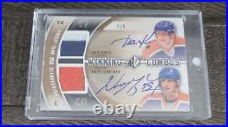 2011 Spx Hockey Kurri Wayne Gretzky 2 Color Game Used Dual Patch Auto /5 Oilers