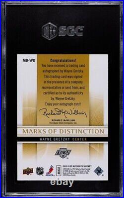 2012-13 SP Authentic Marks of Distinction Wayne Gretzky Auto /25 SCG 9.5/10