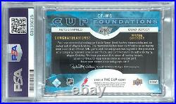 2012-13 UD THE CUP Foundations Wayne Gretzky Quad Jersey AUTO #/15 PSA 5 10 Auto