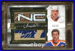 2012 The Cup Exquisite Wayne Gretzky-brett Hull Dual Autograph #d /15 Game Stick