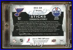 2012 The Cup Exquisite Wayne Gretzky-brett Hull Dual Autograph #d /15 Game Stick