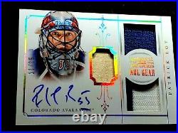 2013-14 PATRICK ROY Panini National Treasures NHL GEAR Patch Autograph /25 GROY