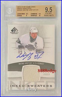 2013-14 Sp Game-used Inked Swatch Auto Wayne Gretzky #10/25 Autograph Bgs 9.5