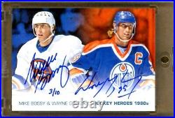 2013-14 Upper Deck Hockey Heroes Autographs #HH52 BOSSY / GRETZKY Auto Art /10