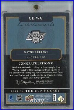 2013-14 Wayne Gretzky UD The Cup Enshrinements Auto /60 Autograph
