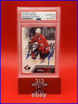 2013 Upper Deck Team Canada Wayne Gretzky #99 Auto PSA DNA